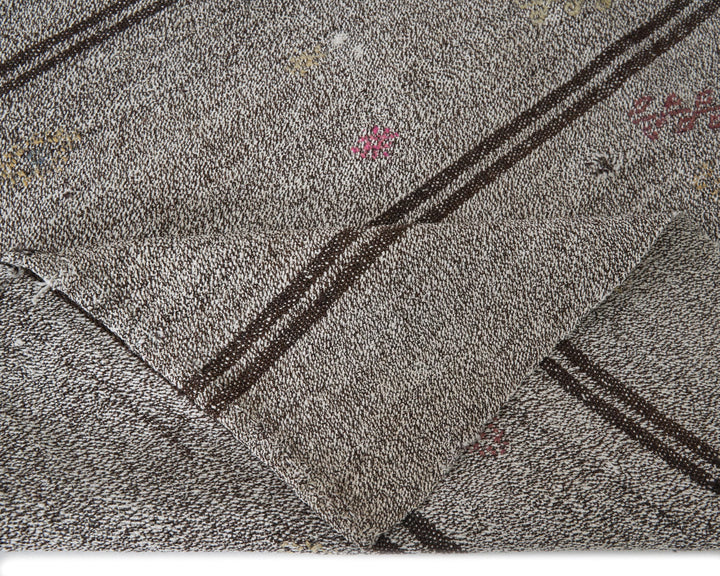 Gray Kilim Rug 6' x 9' 2" | No. VR99171