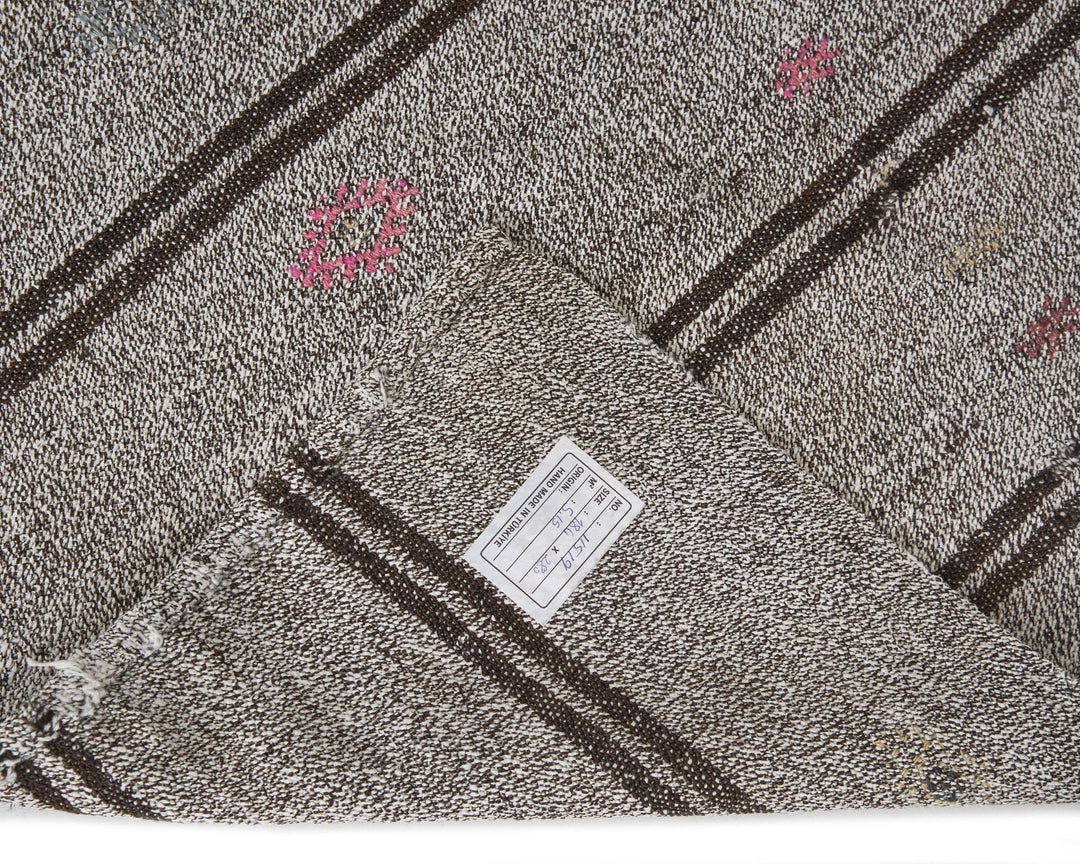 Gray Kilim Rug 6' x 9' 2" | No. VR99171