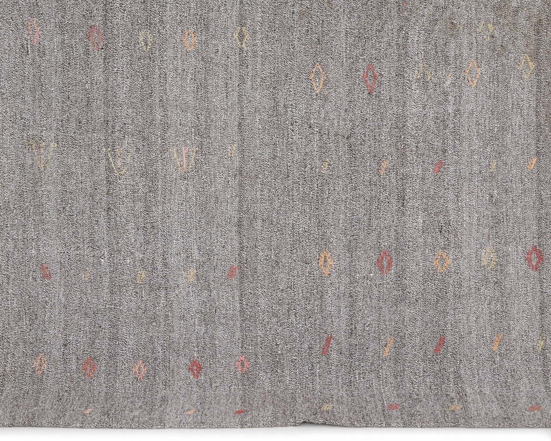 Gray Kilim Rug 6' 1" x 7' 2" | No. VR26208
