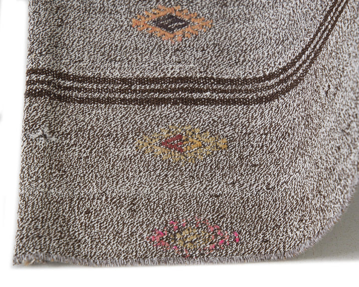 Gray Kilim Rug 6' 4" x 7' 2" | No. VR33773