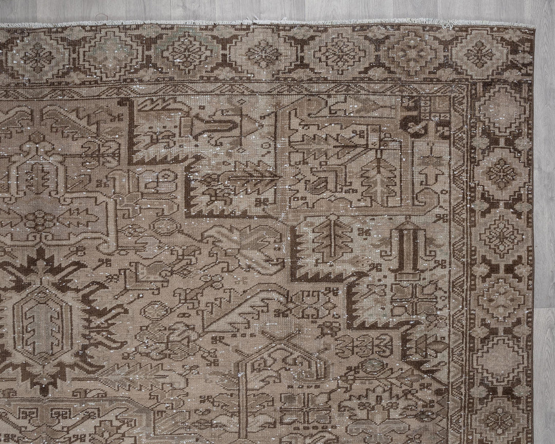 Neutral Oushak Rug 9' 5" x 12' 4" | No. VR87354