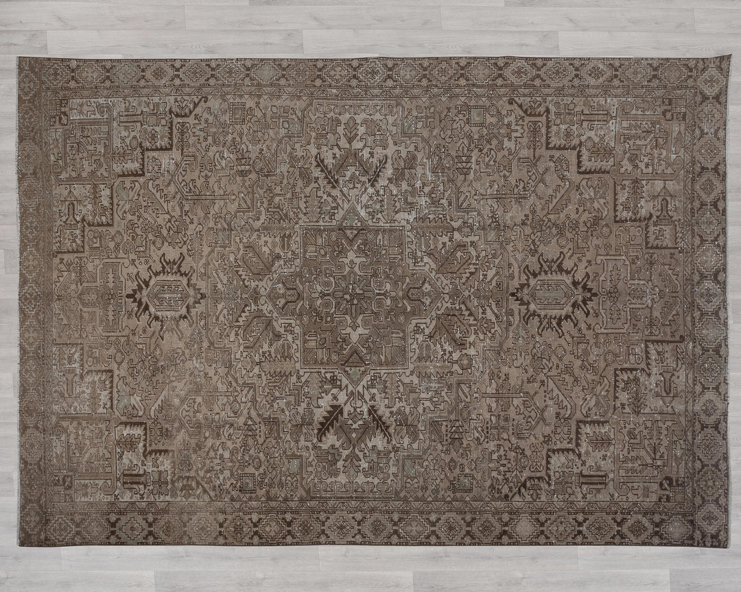 Neutral Oushak Rug 9' 5" x 12' 4" | No. VR87354