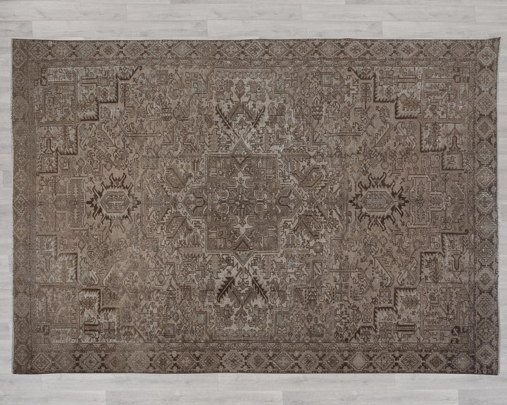 Neutral Oushak Rug 9' 5" x 12' 4" | No. VR87354