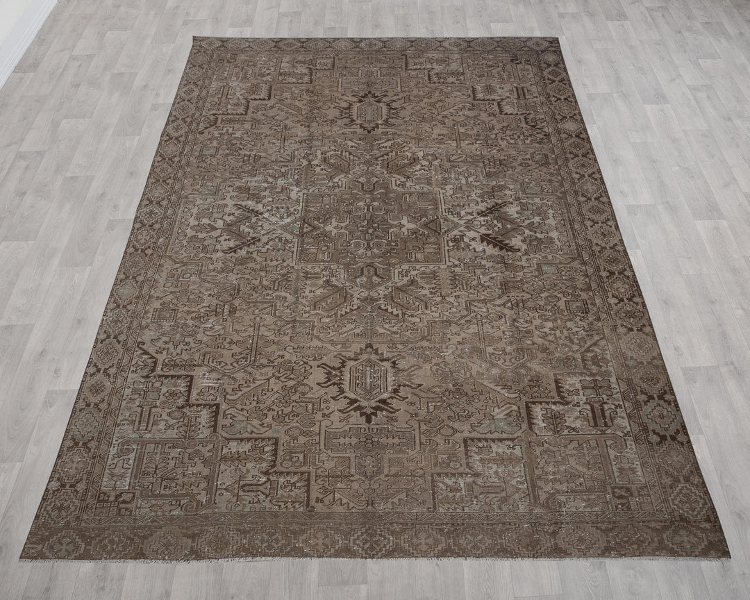 Neutral Oushak Rug 9' 5" x 12' 4" | No. VR87354
