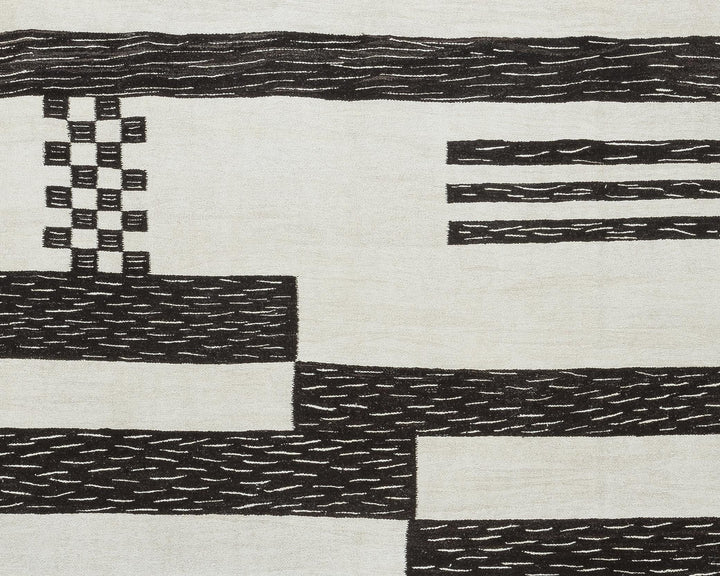 Black Kilim Rug 10' x 13' 3" | No. VR18726
