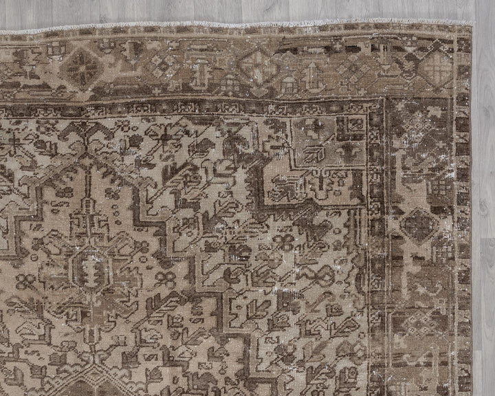 Neutral Oushak Rug 6' 11" x 10' 5" | No. VR54550