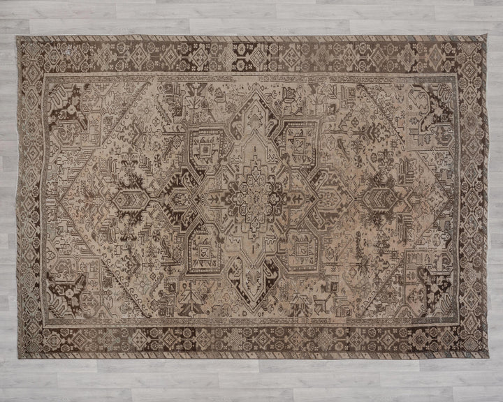 Beige Oushak Rug 9' x 12' 4" | No. VR30788