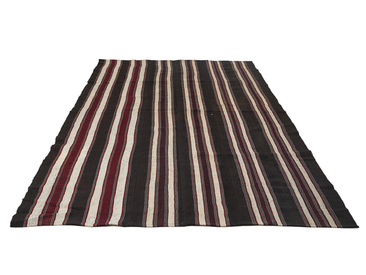 Brown Kilim Rug 7' 2" x 11' 3" | No. VR64476