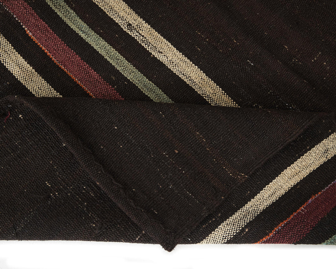 Brown Kilim Rug 6' 7" x 11' 4" | No. VR45138