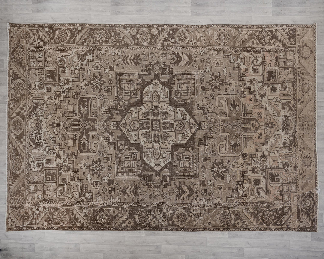 Brown Oushak Rug 9' 3" x 12' 4" | No. VR35755