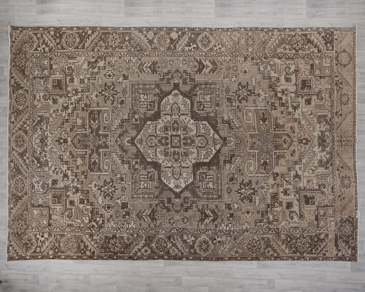 Brown Oushak Rug 9' 3" x 12' 4" | No. VR35755