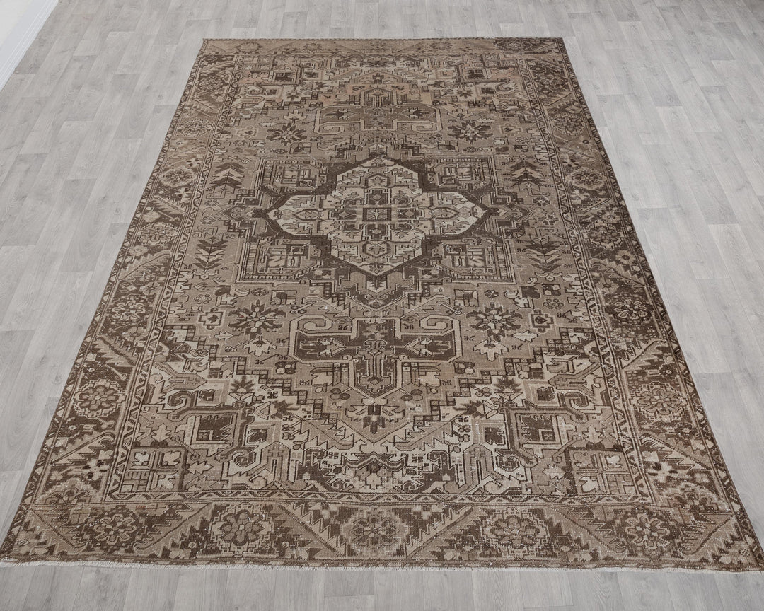 Brown Oushak Rug 9' 3" x 12' 4" | No. VR35755