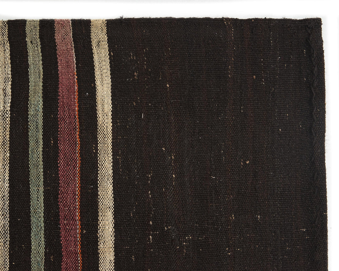 Brown Kilim Rug 6' 7" x 11' 4" | No. VR45138