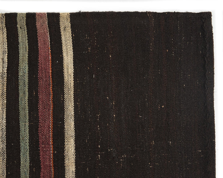 Brown Kilim Rug 6' 7" x 11' 4" | No. VR45138