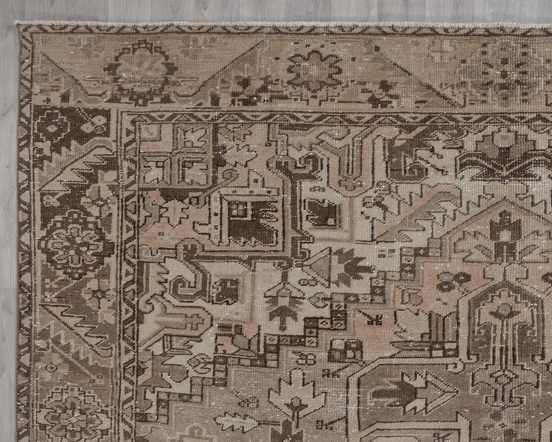 Brown Oushak Rug 9' 3" x 12' 4" | No. VR35755