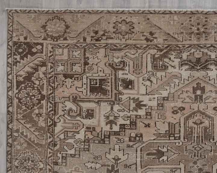 Brown Oushak Rug 9' 3" x 12' 4" | No. VR35755