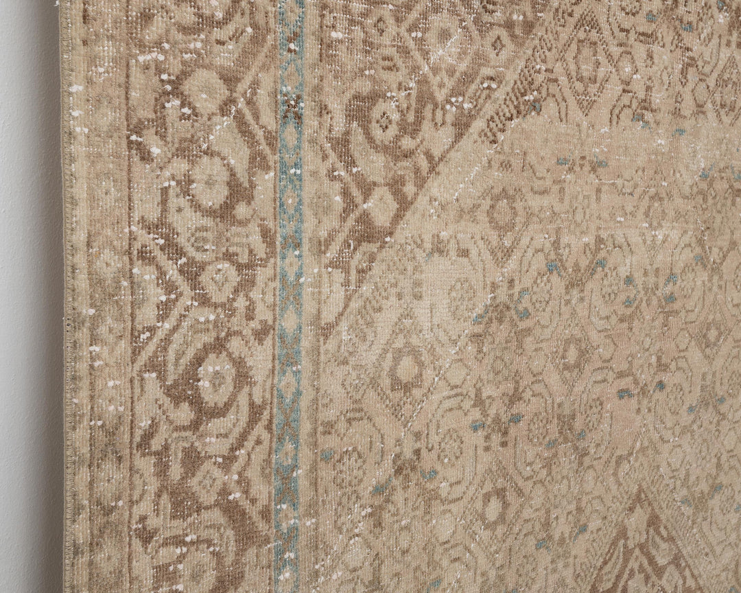 Beige Oushak Rug 6' 9" x 9' 8" | No. VR47879