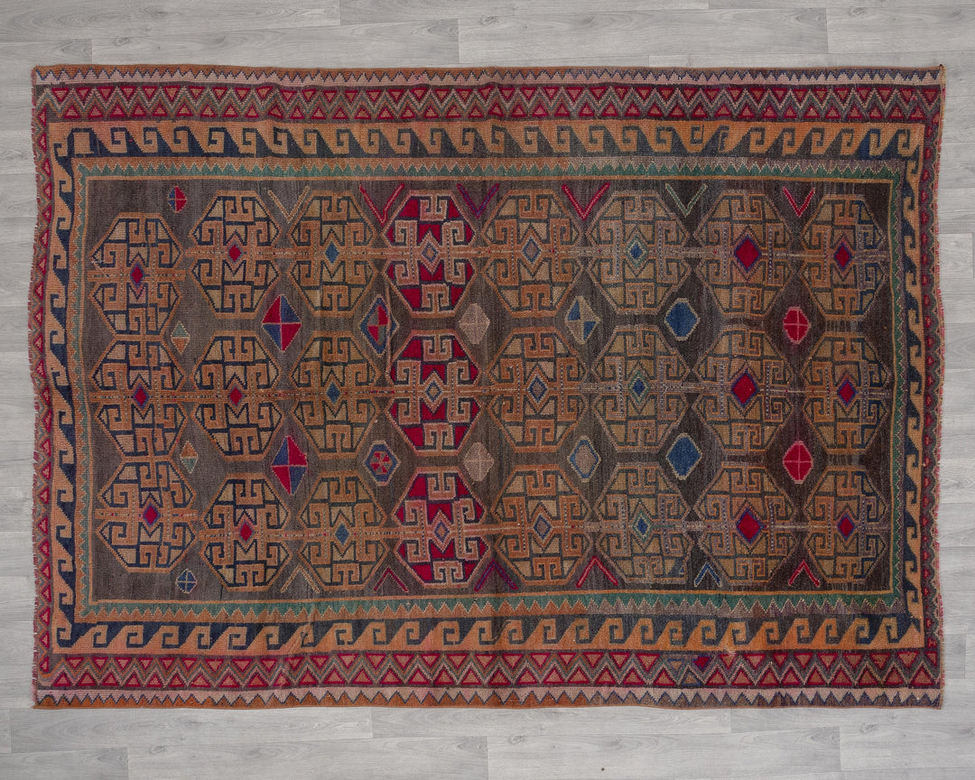 Pink Oushak Rug 5' 11" x 8' | No. VR42442
