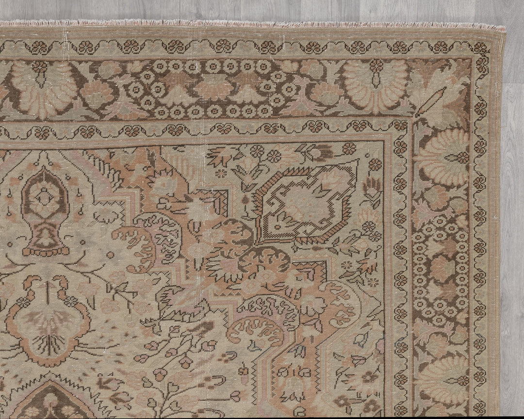 Pastel Oushak Rug 6' 5" x 9' 5" | No. VR59877