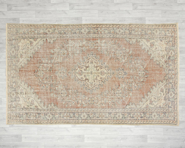 Green Turkish Oushak Rug 5' 7" x 8' 10" Hand-Knotted view 10