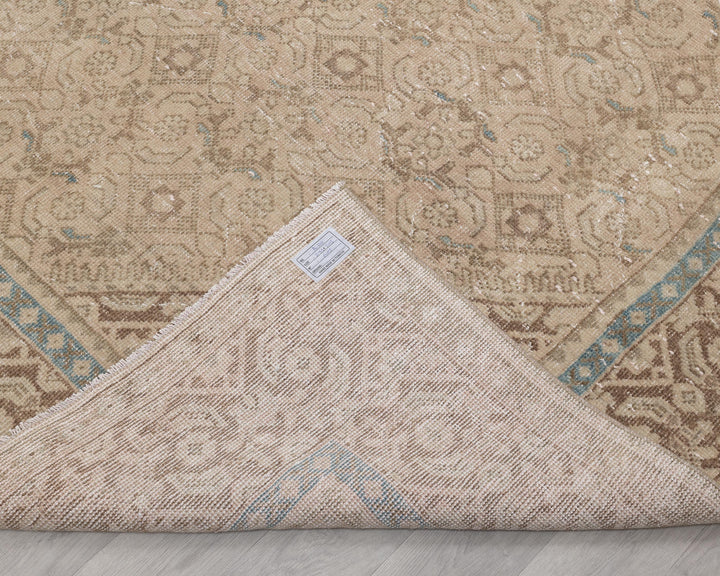 Beige Oushak Rug 6' 9" x 9' 8" | No. VR47879