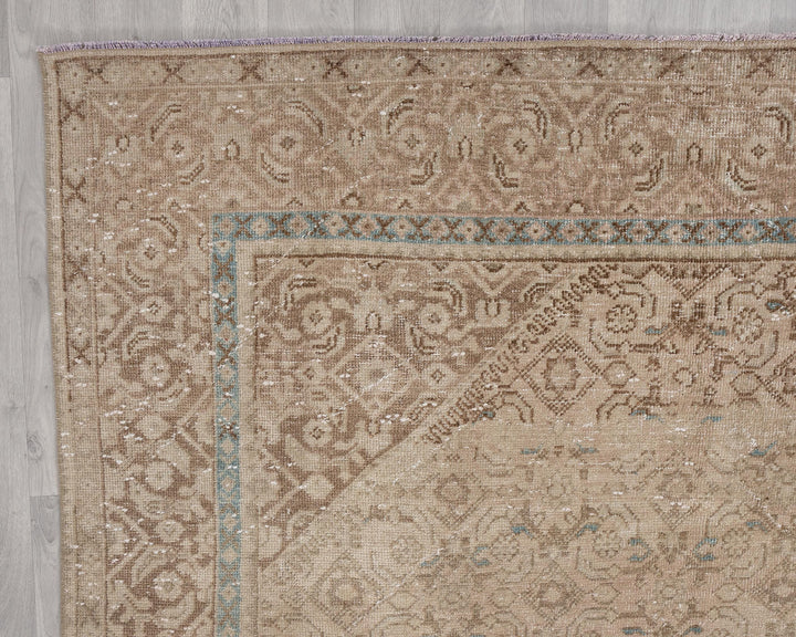 Beige Oushak Rug 6' 9" x 9' 8" | No. VR47879