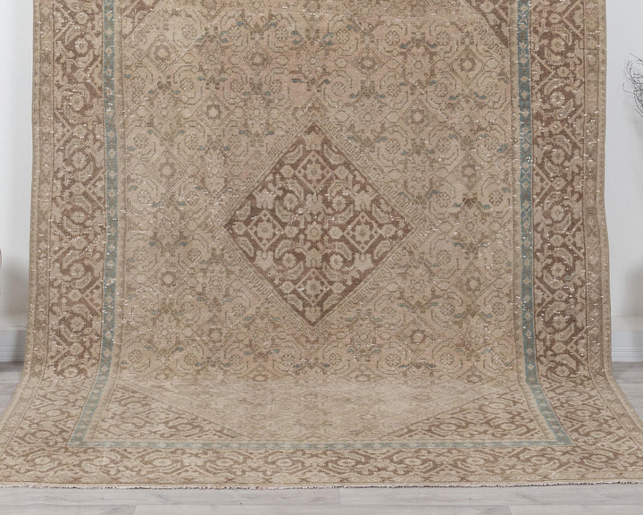 Beige Oushak Rug 6' 9" x 9' 8" | No. VR47879