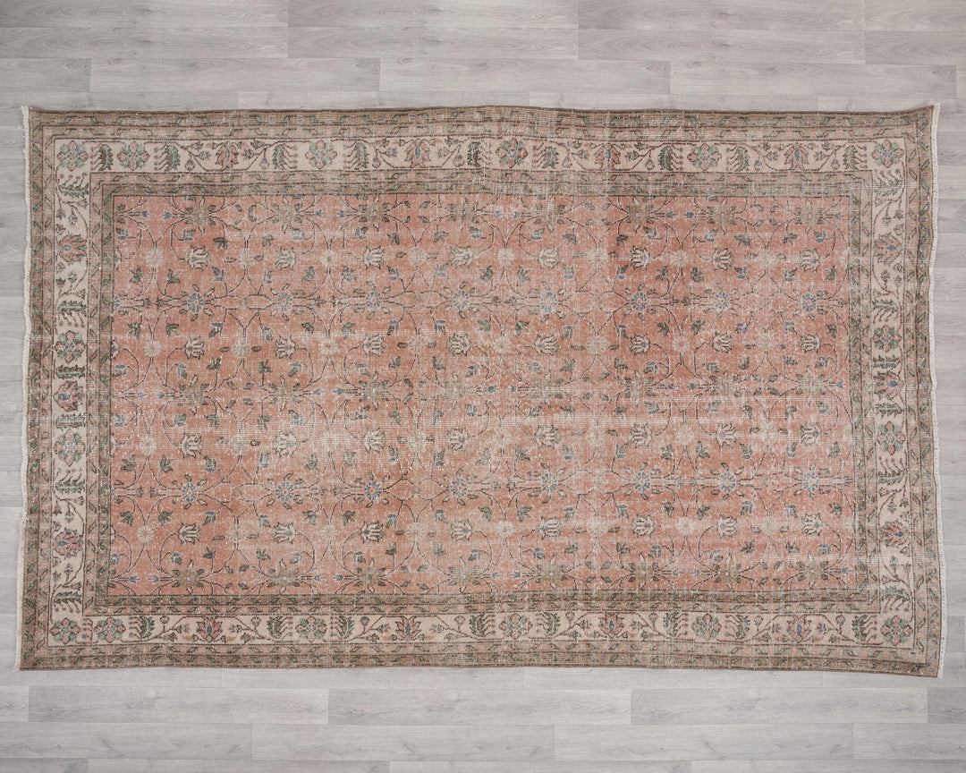 Pink Oushak Rug 6' 7" x 10' 1" | No. VR63044