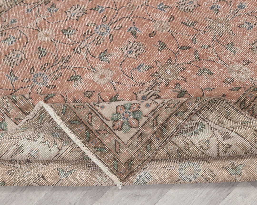 Pink Oushak Rug 6' 7" x 10' 1" | No. VR63044