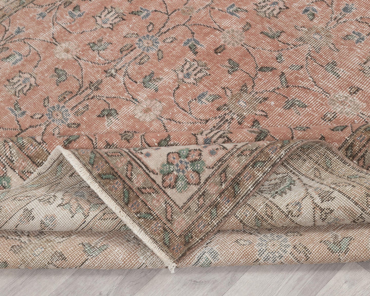Pink Oushak Rug 6' 7" x 10' 1" | No. VR63044