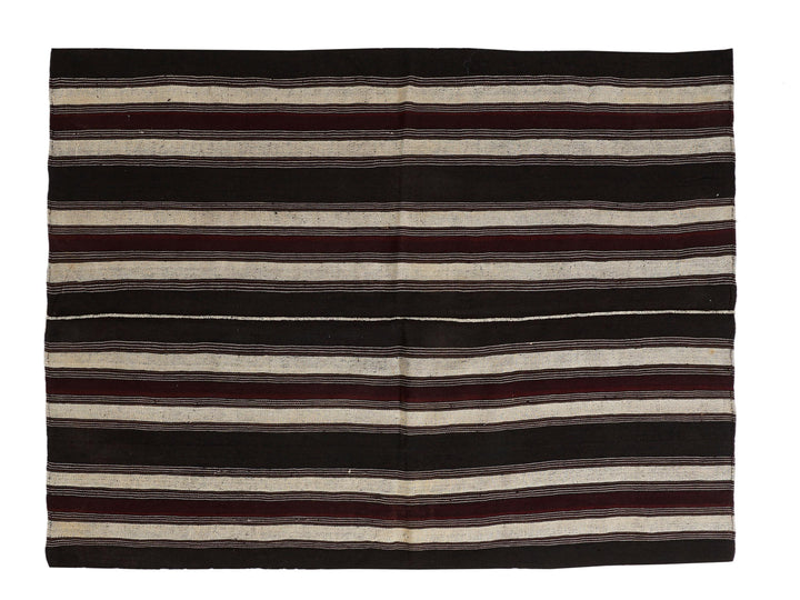 Brown Kilim Rug 6' 6" x 5' 3" | No. VR59495