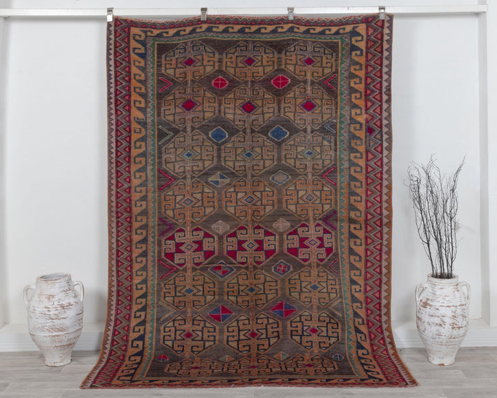 Pink Oushak Rug 5' 11" x 8' | No. VR42442