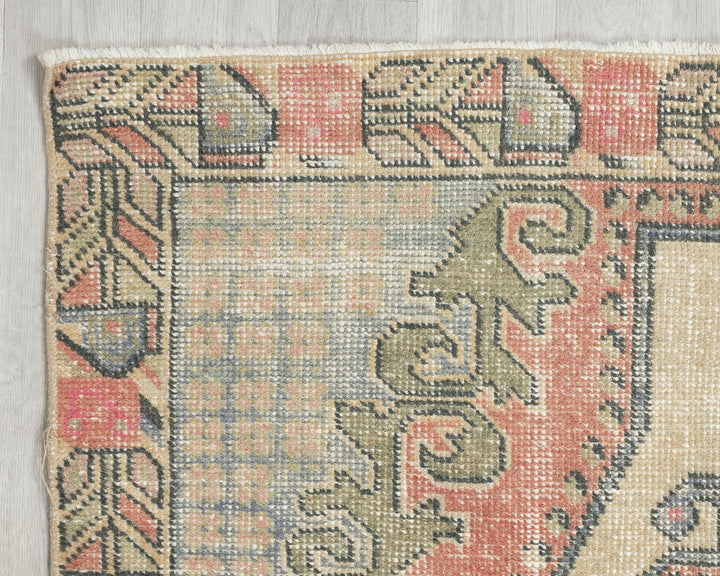 Neutral Oushak Rug 4' 1" x 7' 3" | No. VR34406