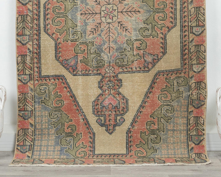 Neutral Oushak Rug 4' 1" x 7' 3" | No. VR34406