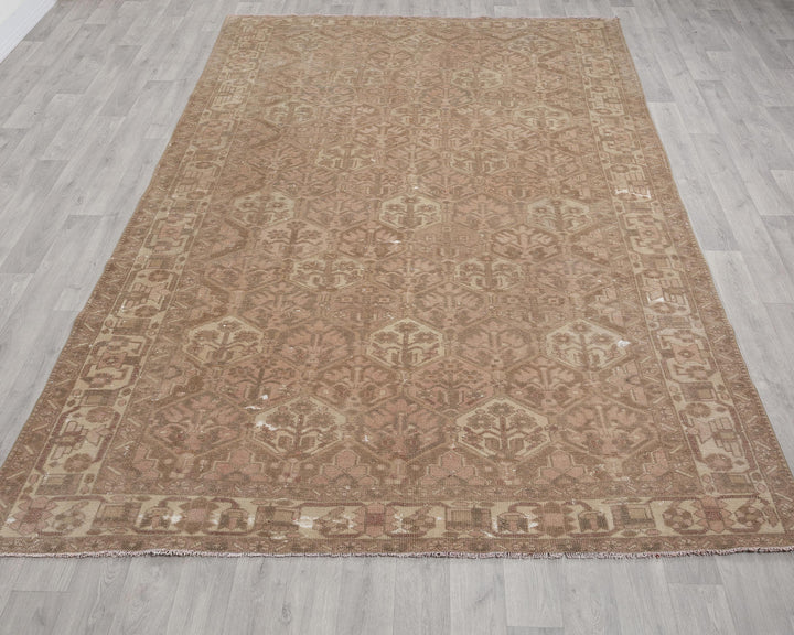 Neutral Oushak Rug 6' 9" x 9' 10" | No. VR80015