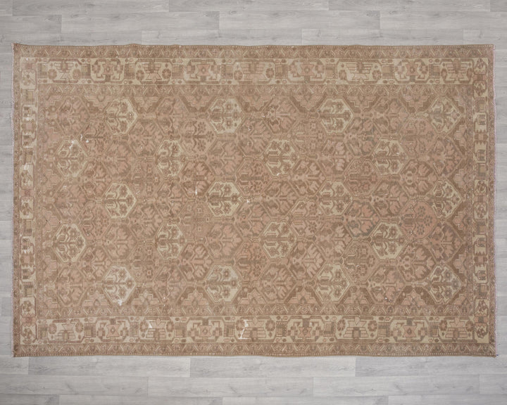 Neutral Oushak Rug 6' 9" x 9' 10" | No. VR80015