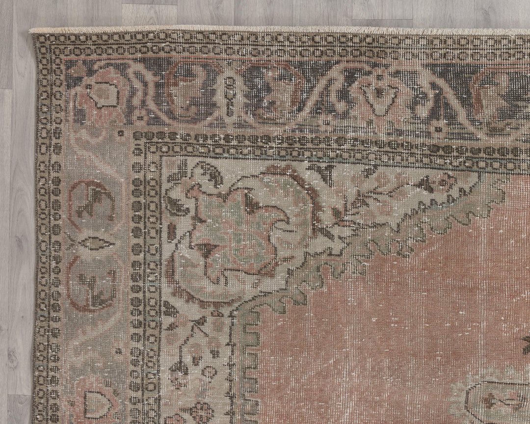 Pink Oushak Rug 7' 3" x 10' 6" | No. VR27188