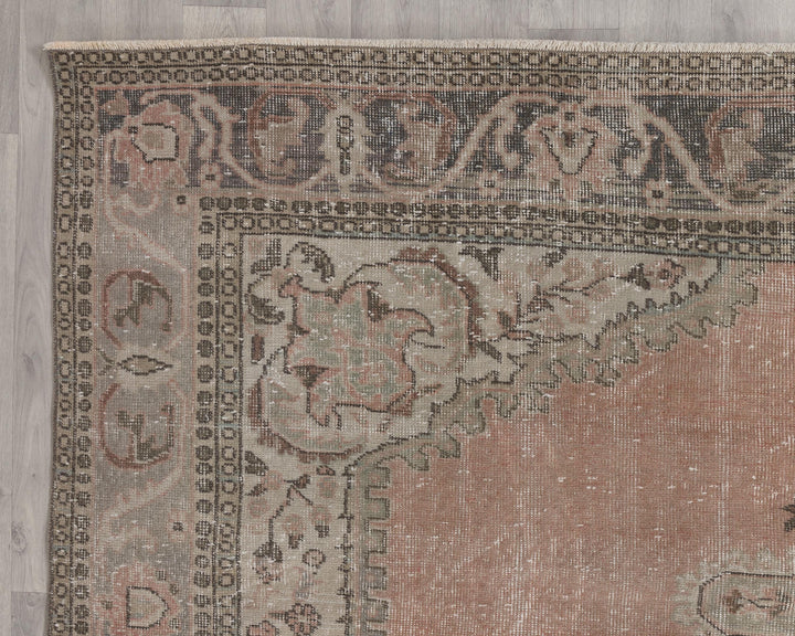 Pink Oushak Rug 7' 3" x 10' 6" | No. VR27188