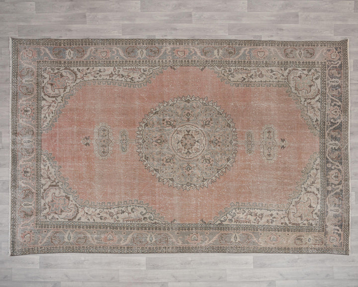 Pink Oushak Rug 7' 3" x 10' 6" | No. VR27188