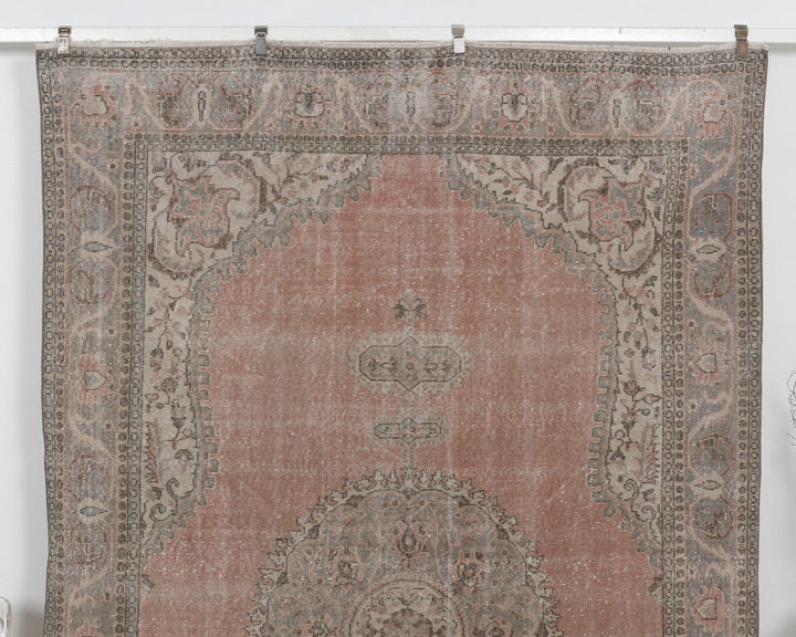 Pink Oushak Rug 7' 3" x 10' 6" | No. VR27188