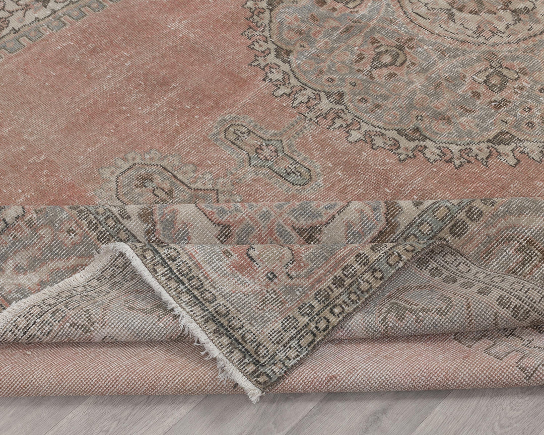 Pink Oushak Rug 7' 3" x 10' 6" | No. VR27188