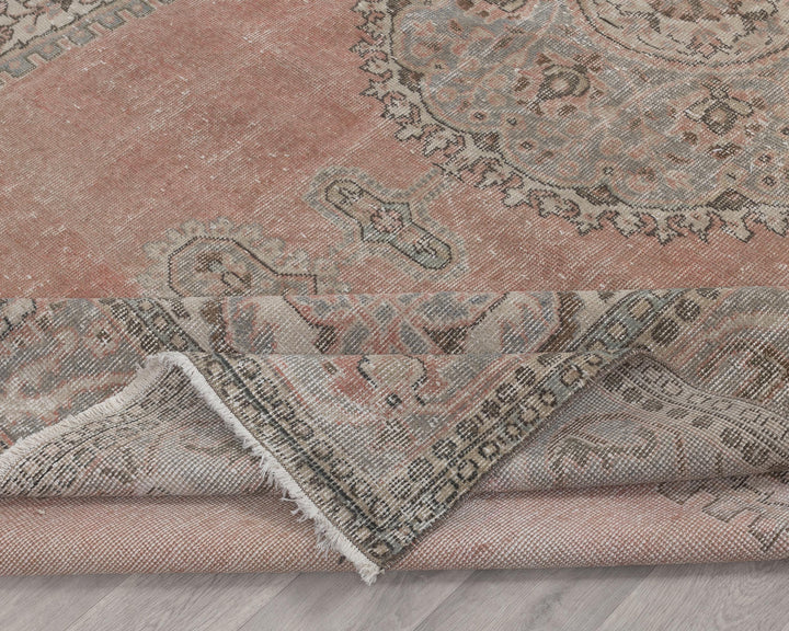 Pink Oushak Rug 7' 3" x 10' 6" | No. VR27188