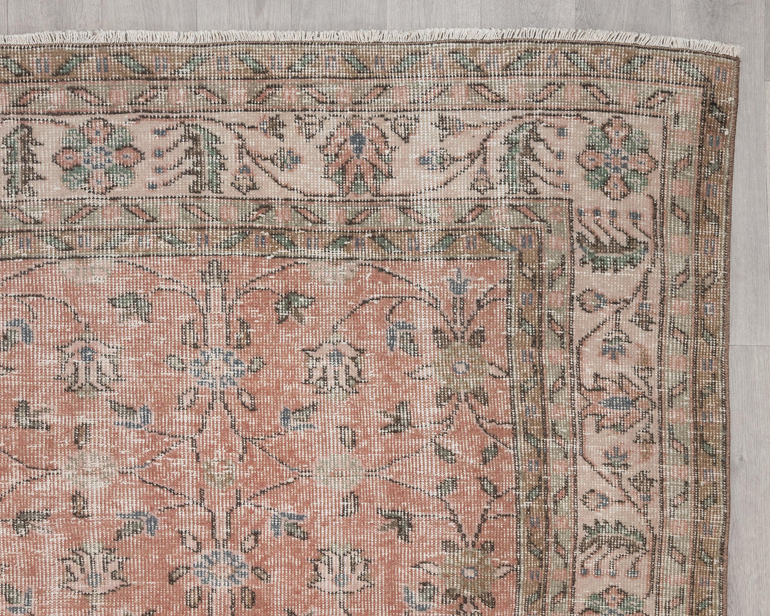 Pink Oushak Rug 6' 7" x 10' 1" | No. VR63044