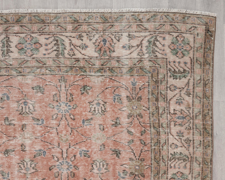 Pink Oushak Rug 6' 7" x 10' 1" | No. VR63044
