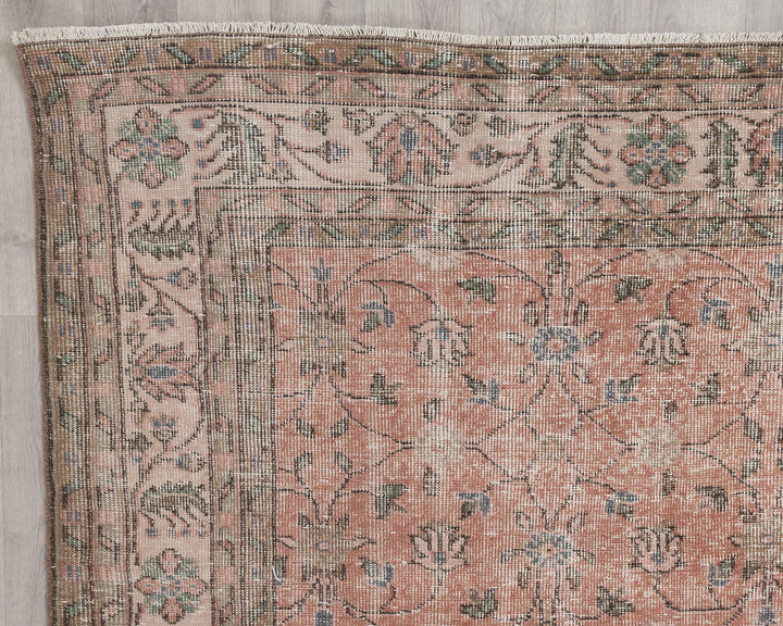 Pink Oushak Rug 6' 7" x 10' 1" | No. VR63044