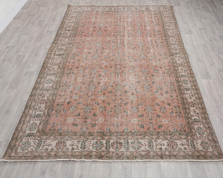 Pink Oushak Rug 6' 7" x 10' 1" | No. VR63044