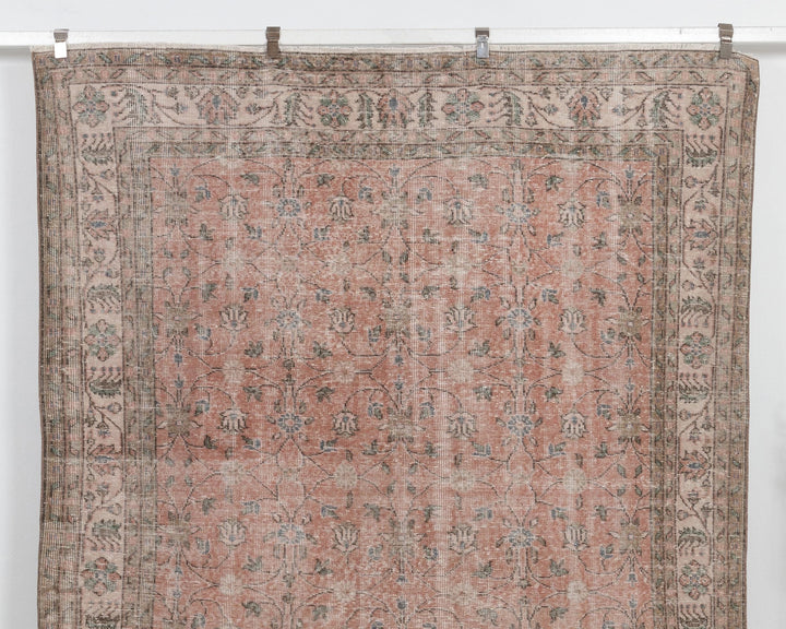 Pink Oushak Rug 6' 7" x 10' 1" | No. VR63044