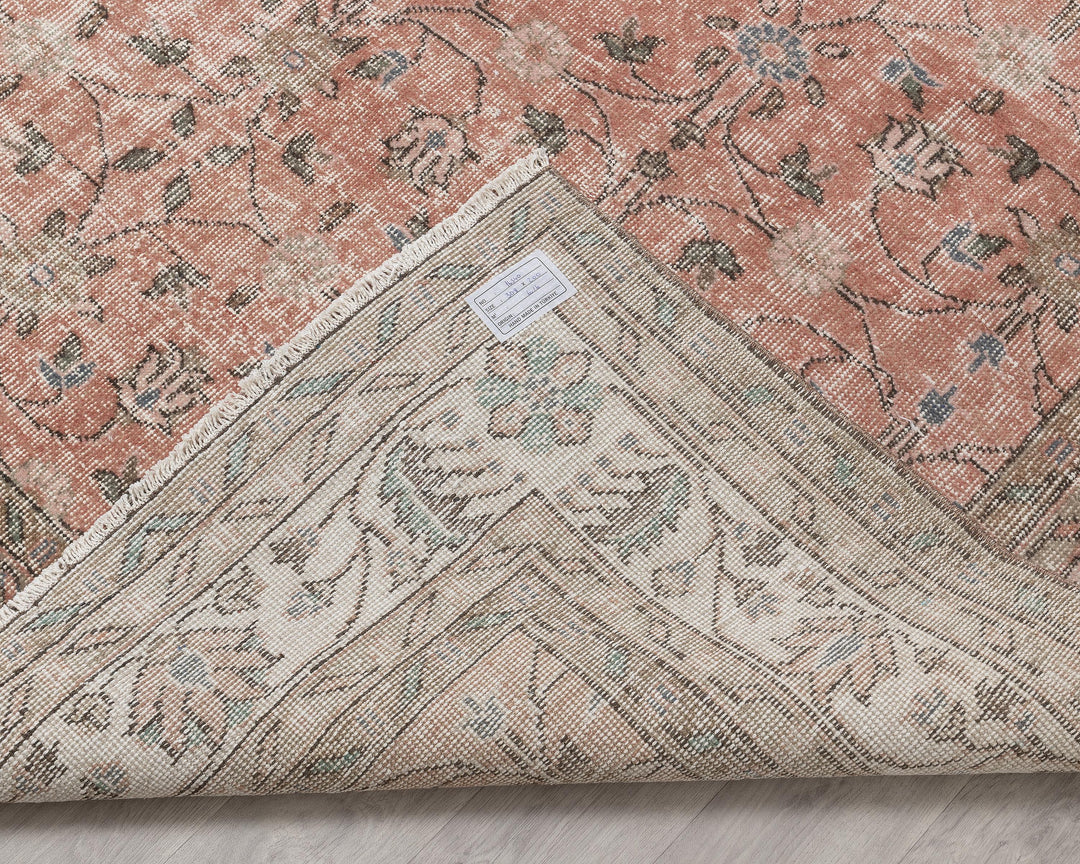 Pink Oushak Rug 6' 7" x 10' 1" | No. VR63044