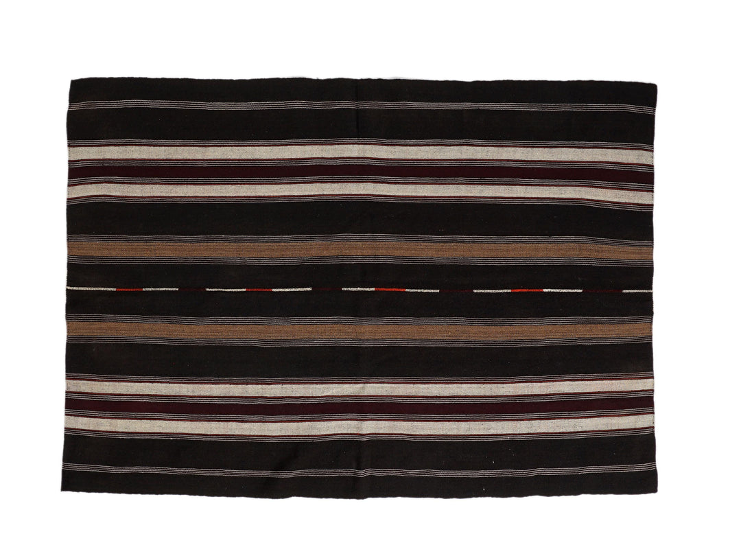 Brown Kilim Rug 5' 2" x 7' 3" | No. VR20525