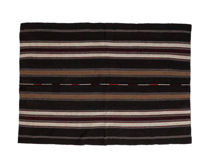 Brown Kilim Rug 5' 2" x 7' 3" | No. VR20525